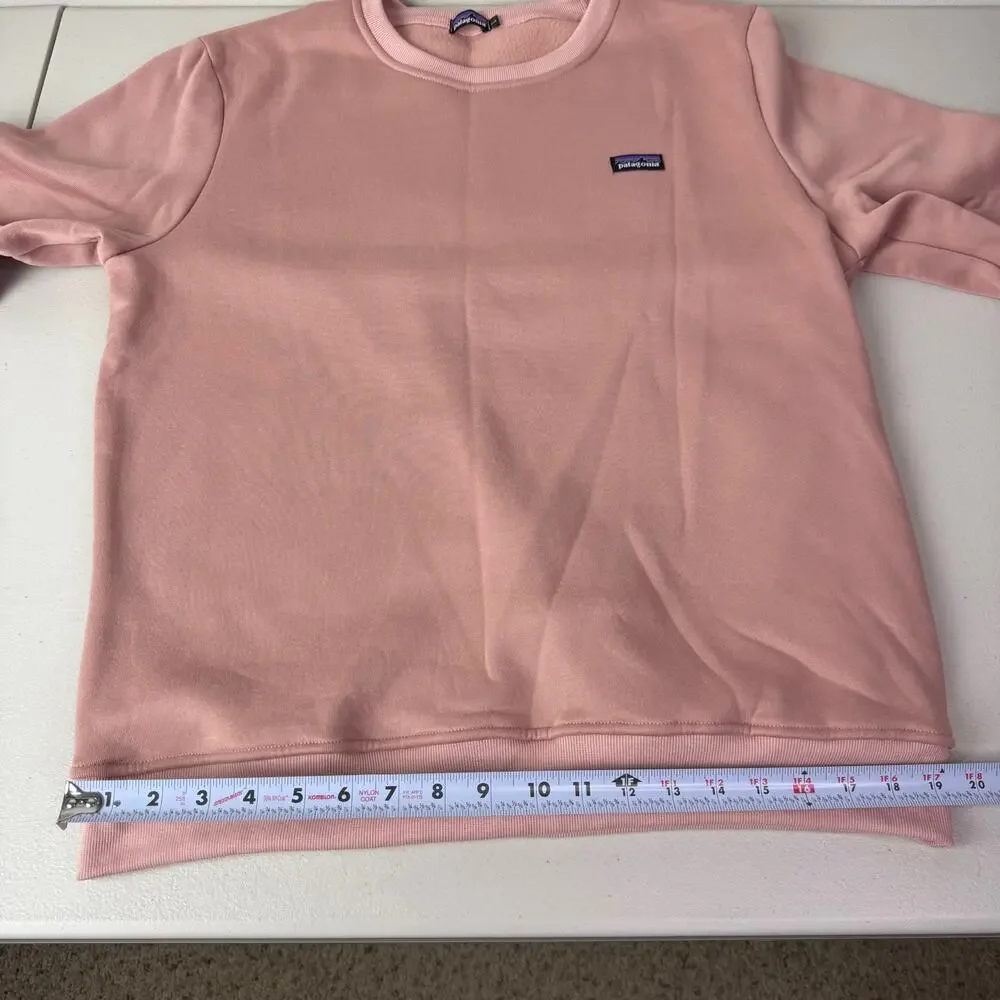 Patagonia Sweatshirt Women's Large Pink Uprisal Crew Neck Pullover Logo Outdoors